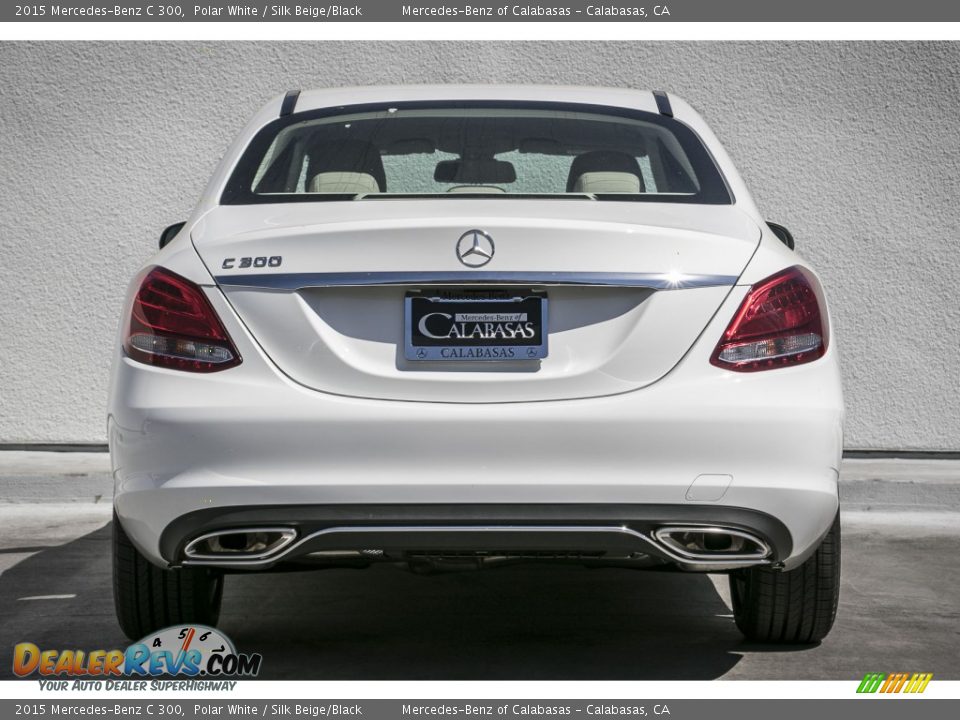 2015 Mercedes-Benz C 300 Polar White / Silk Beige/Black Photo #4