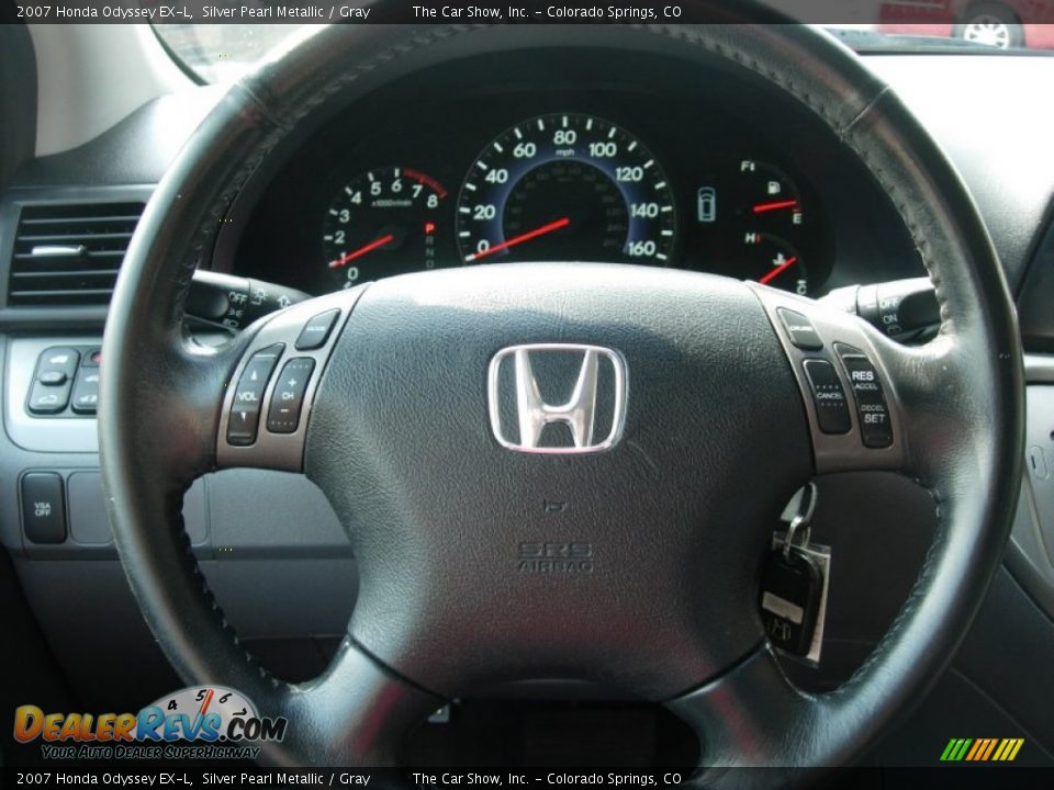 2007 Honda Odyssey EX-L Silver Pearl Metallic / Gray Photo #19