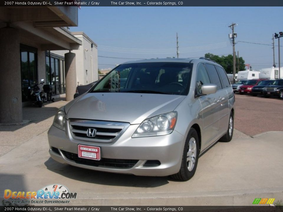 2007 Honda Odyssey EX-L Silver Pearl Metallic / Gray Photo #27