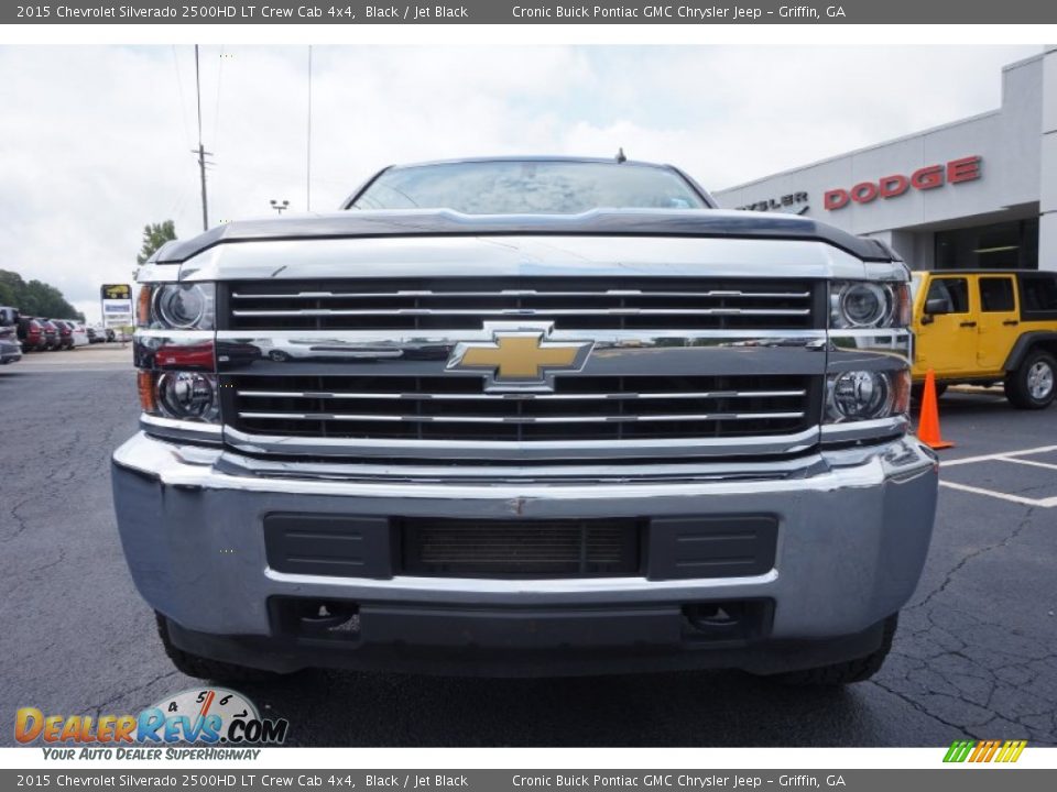 2015 Chevrolet Silverado 2500HD LT Crew Cab 4x4 Black / Jet Black Photo #2