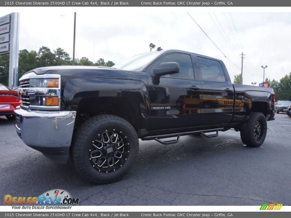 2015 Chevrolet Silverado 2500HD LT Crew Cab 4x4 Black / Jet Black Photo #3