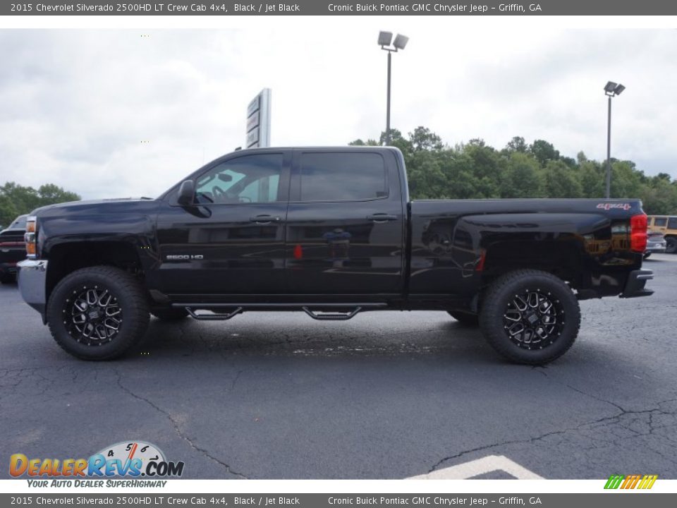 2015 Chevrolet Silverado 2500HD LT Crew Cab 4x4 Black / Jet Black Photo #4