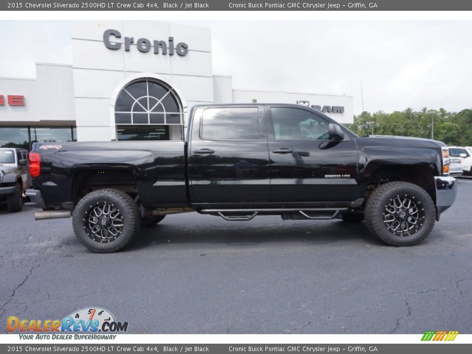 2015 Chevrolet Silverado 2500HD LT Crew Cab 4x4 Black / Jet Black Photo #8