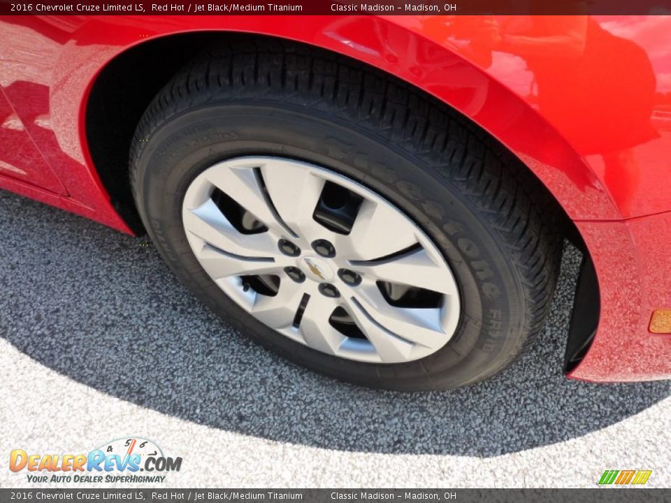 2016 Chevrolet Cruze Limited LS Red Hot / Jet Black/Medium Titanium Photo #8