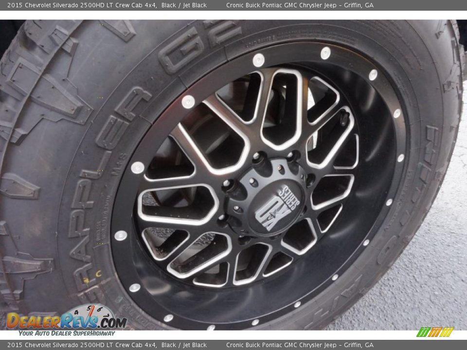 2015 Chevrolet Silverado 2500HD LT Crew Cab 4x4 Black / Jet Black Photo #14