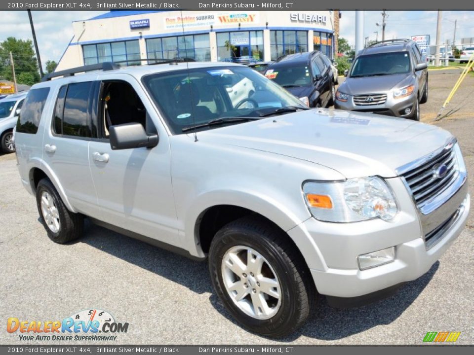 2010 Ford Explorer XLT 4x4 Brilliant Silver Metallic / Black Photo #3