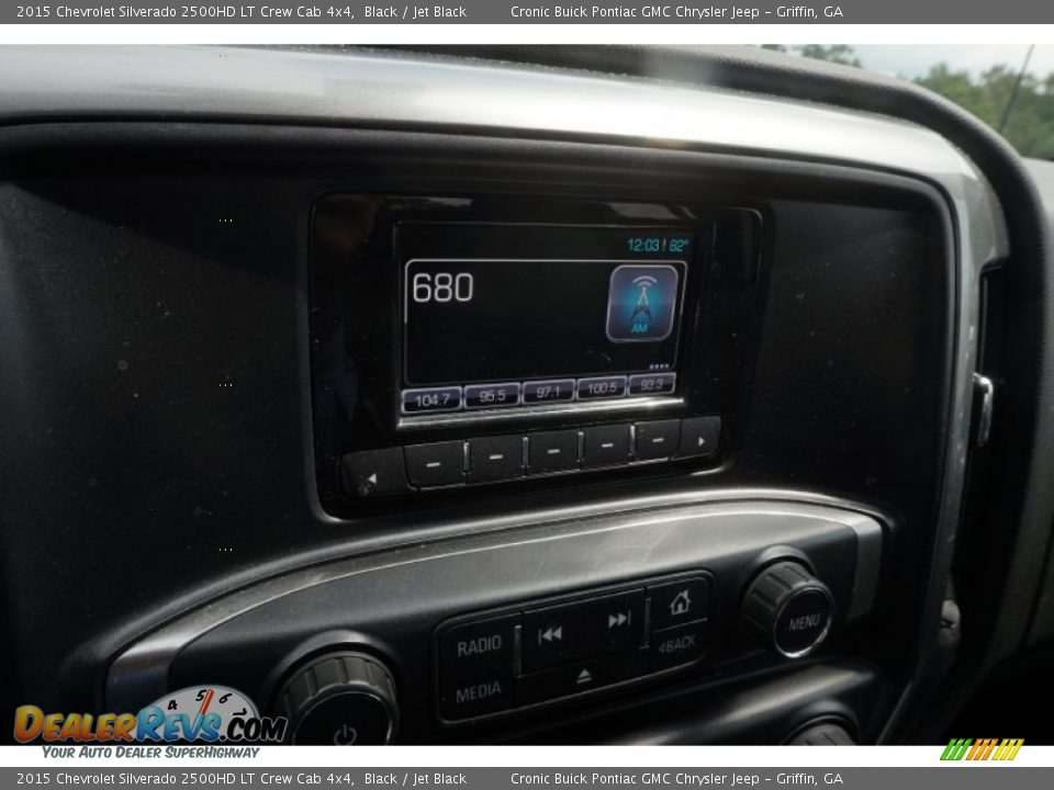 2015 Chevrolet Silverado 2500HD LT Crew Cab 4x4 Black / Jet Black Photo #23