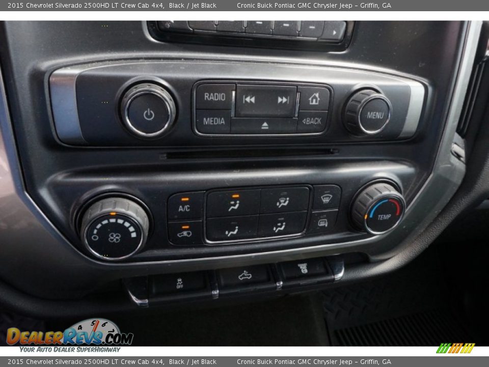 2015 Chevrolet Silverado 2500HD LT Crew Cab 4x4 Black / Jet Black Photo #24