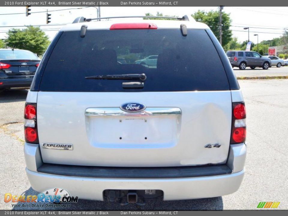 2010 Ford Explorer XLT 4x4 Brilliant Silver Metallic / Black Photo #7