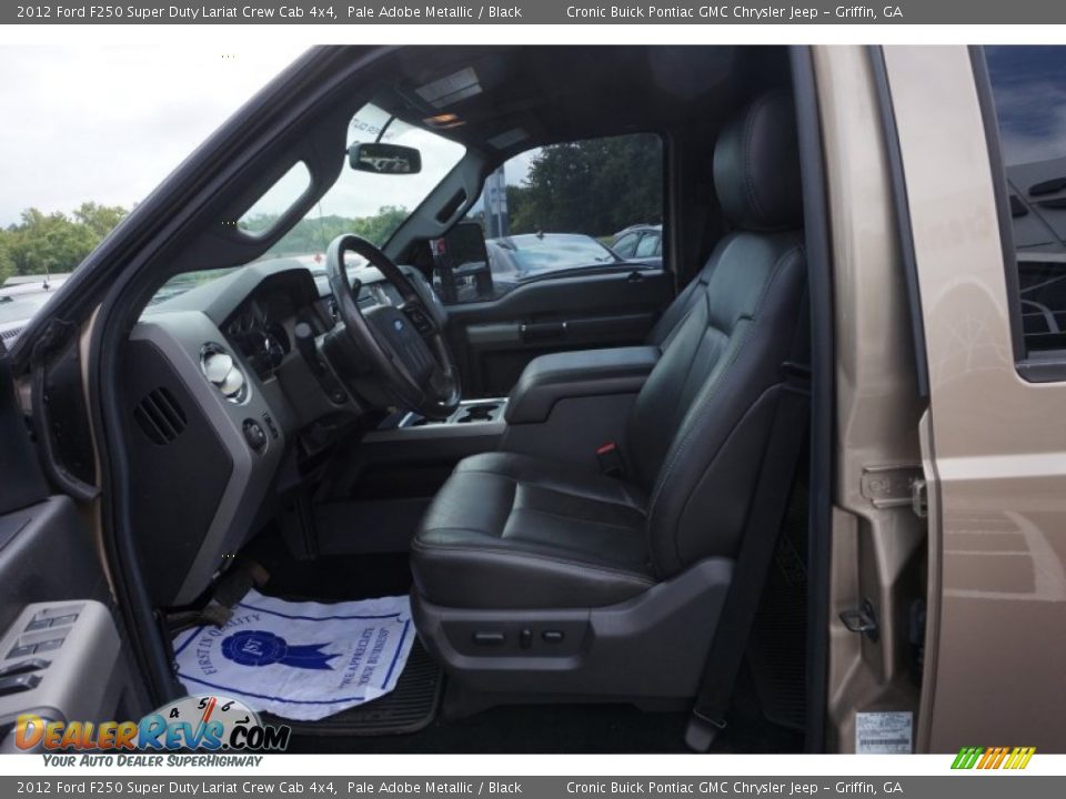 2012 Ford F250 Super Duty Lariat Crew Cab 4x4 Pale Adobe Metallic / Black Photo #9