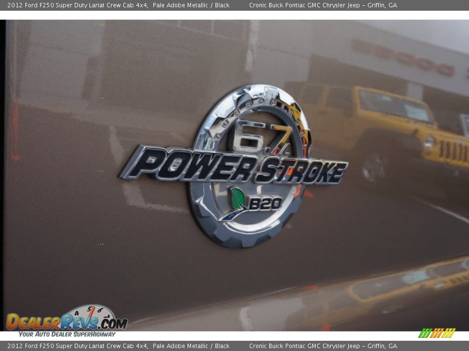 2012 Ford F250 Super Duty Lariat Crew Cab 4x4 Pale Adobe Metallic / Black Photo #14
