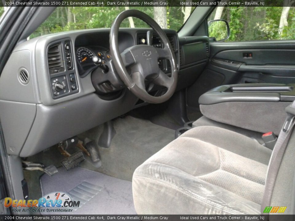 2004 Chevrolet Silverado 1500 Z71 Extended Cab 4x4 Dark Gray Metallic / Medium Gray Photo #12