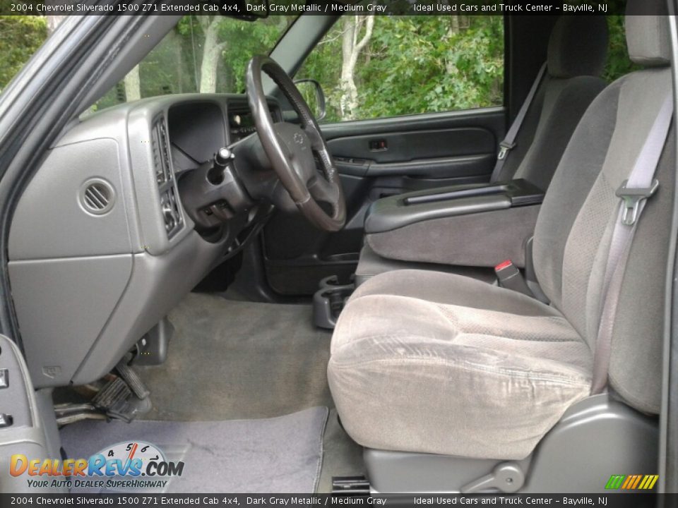 2004 Chevrolet Silverado 1500 Z71 Extended Cab 4x4 Dark Gray Metallic / Medium Gray Photo #13