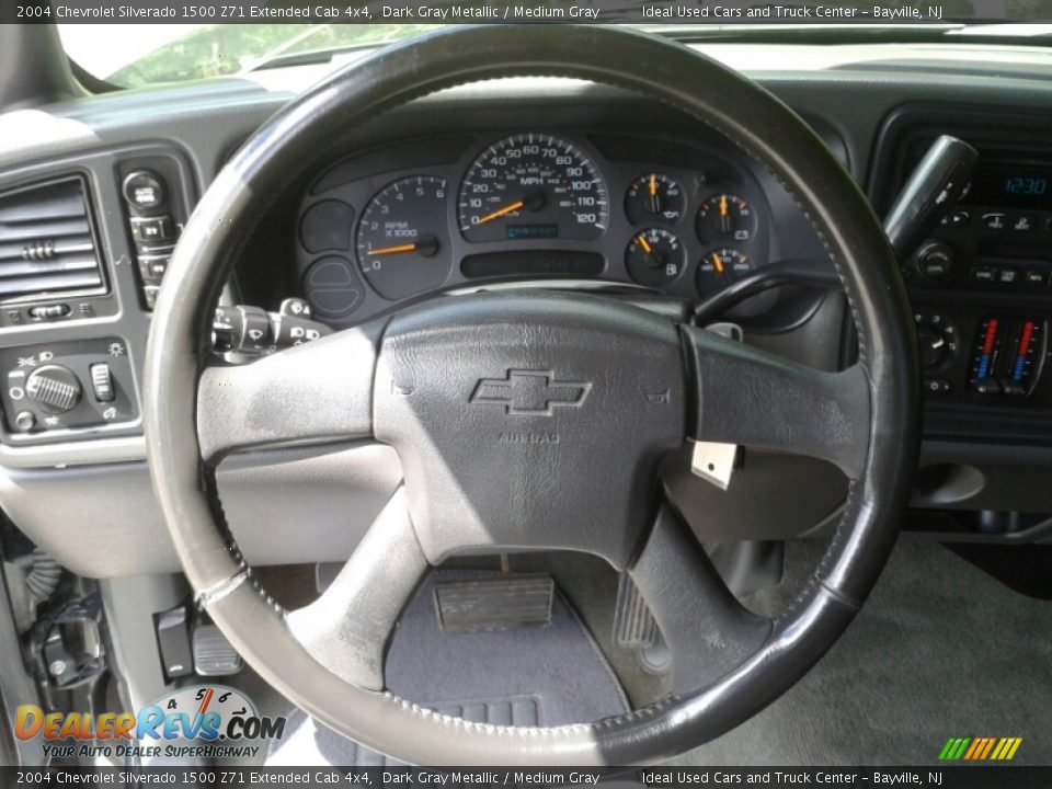 2004 Chevrolet Silverado 1500 Z71 Extended Cab 4x4 Dark Gray Metallic / Medium Gray Photo #16