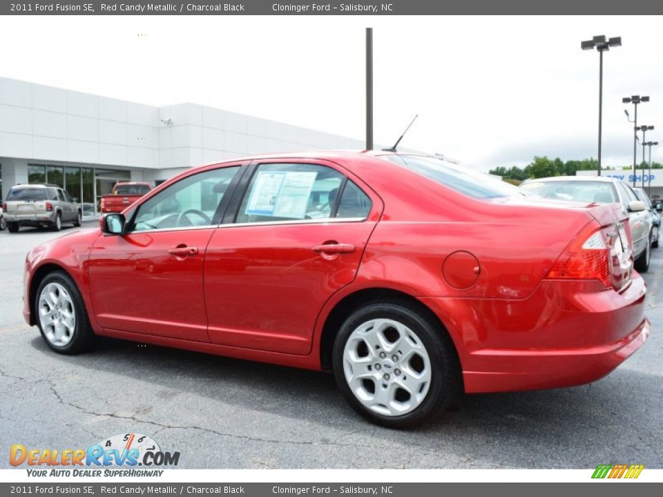 2011 Ford Fusion SE Red Candy Metallic / Charcoal Black Photo #5