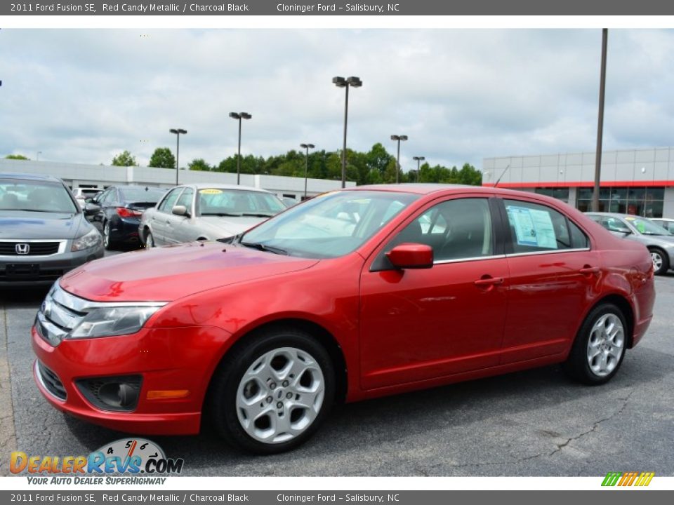 2011 Ford Fusion SE Red Candy Metallic / Charcoal Black Photo #7