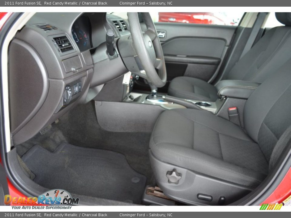 2011 Ford Fusion SE Red Candy Metallic / Charcoal Black Photo #10