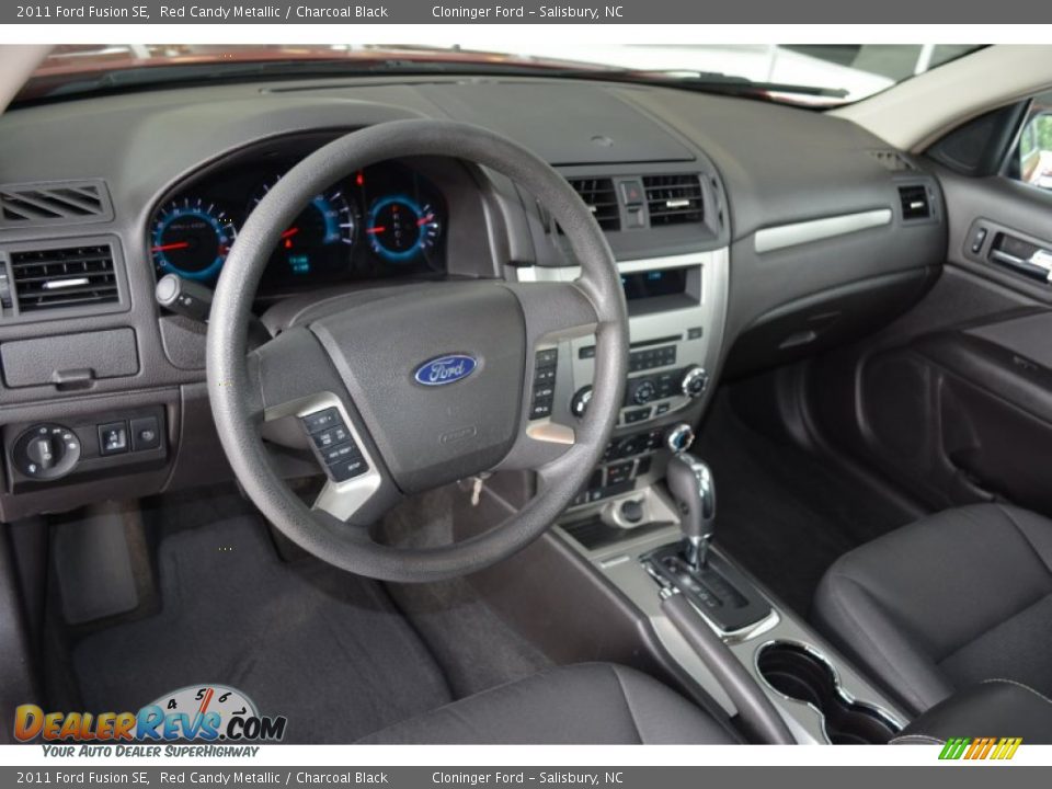 2011 Ford Fusion SE Red Candy Metallic / Charcoal Black Photo #11