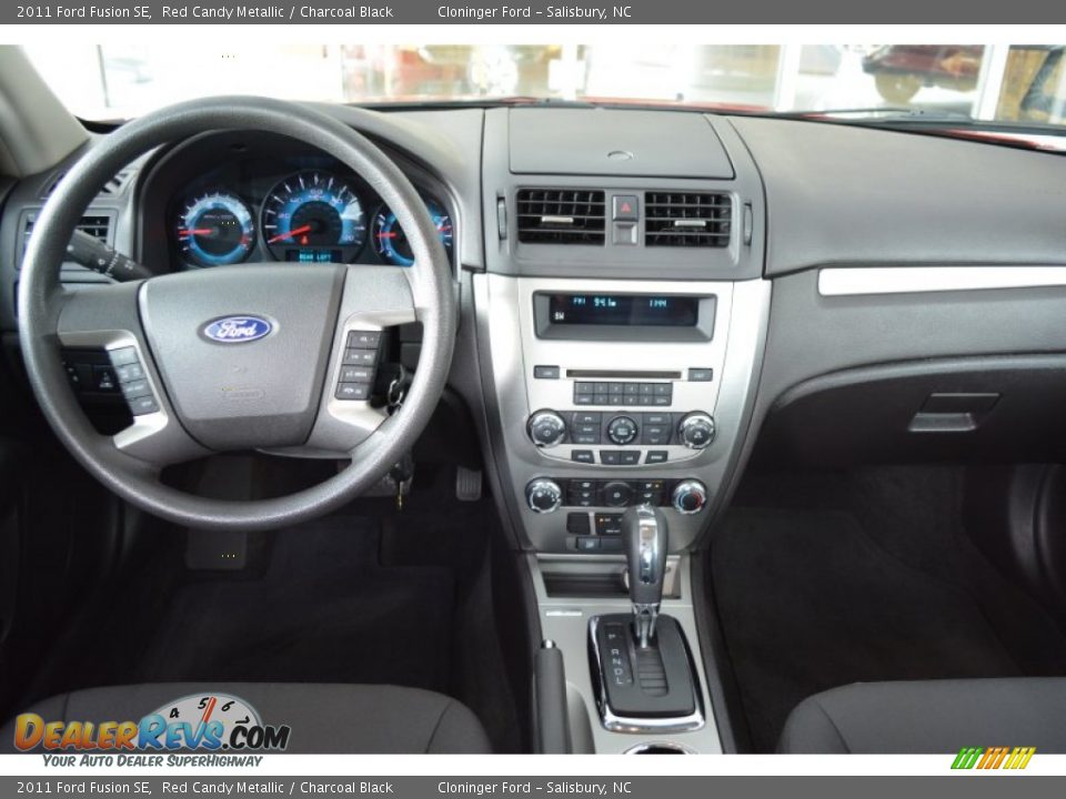 2011 Ford Fusion SE Red Candy Metallic / Charcoal Black Photo #12