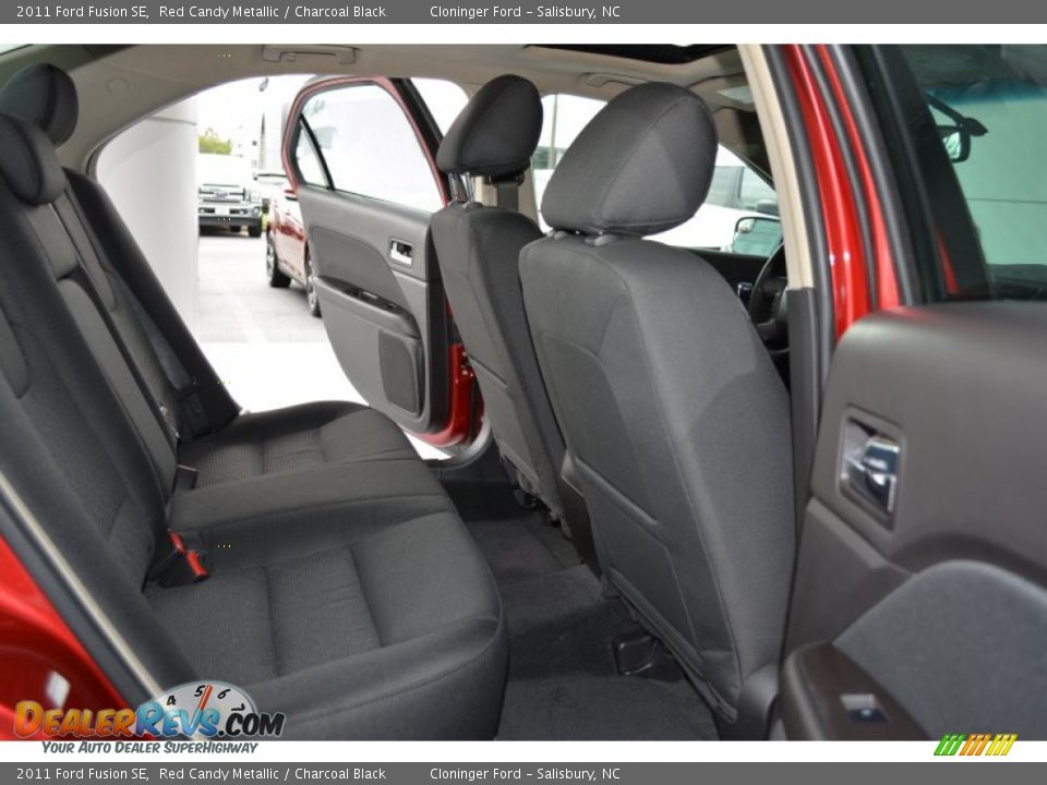 2011 Ford Fusion SE Red Candy Metallic / Charcoal Black Photo #15