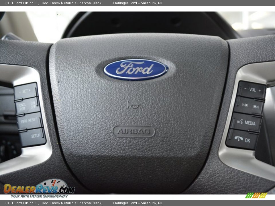 2011 Ford Fusion SE Red Candy Metallic / Charcoal Black Photo #23