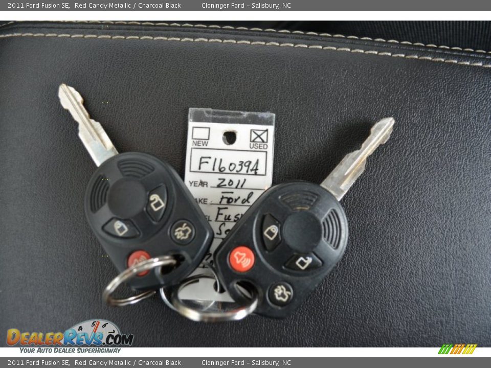 2011 Ford Fusion SE Red Candy Metallic / Charcoal Black Photo #27