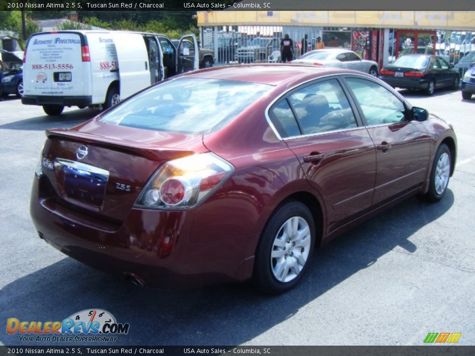 2010 Nissan Altima 2.5 S Tuscan Sun Red / Charcoal Photo #3