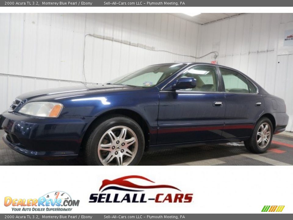 2000 Acura TL 3.2 Monterey Blue Pearl / Ebony Photo #1