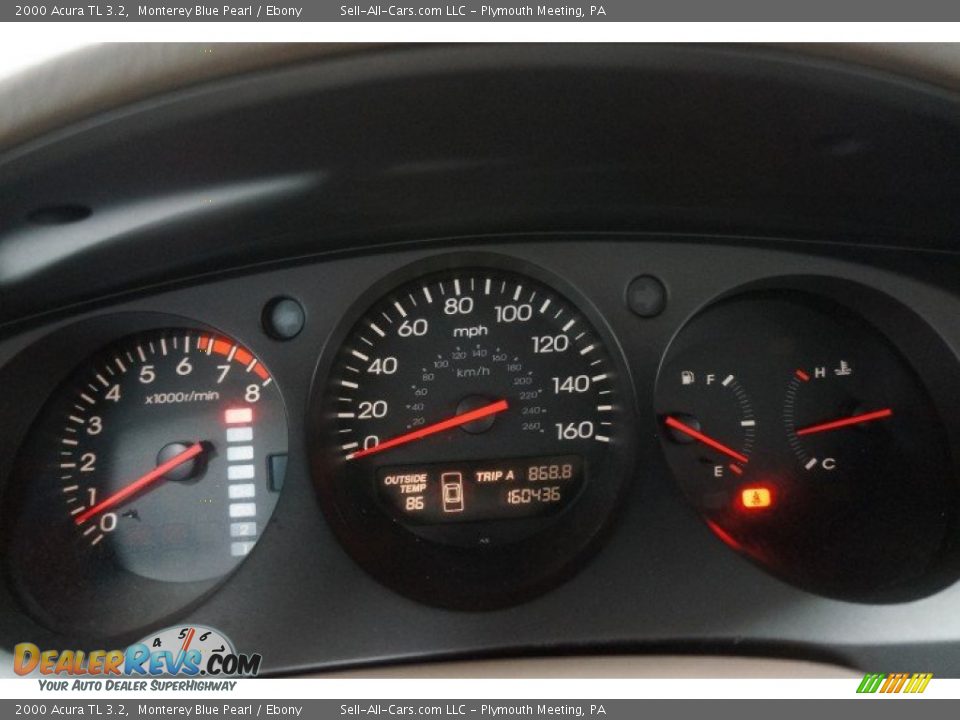 2000 Acura TL 3.2 Monterey Blue Pearl / Ebony Photo #29