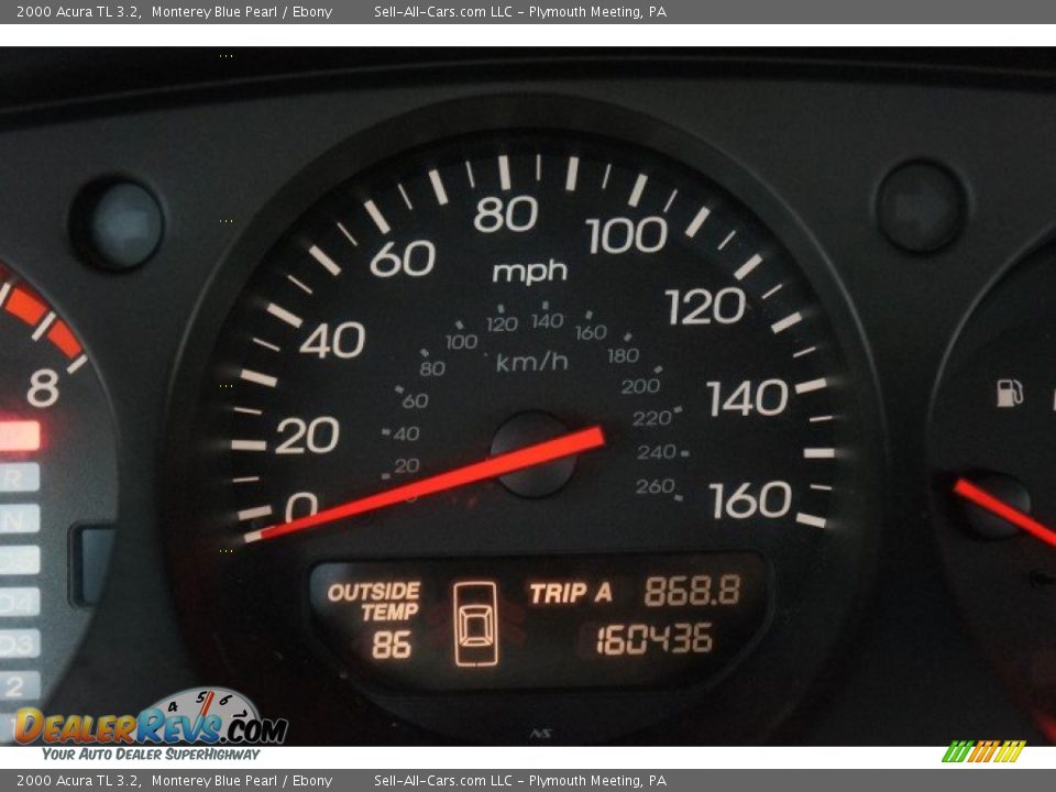 2000 Acura TL 3.2 Monterey Blue Pearl / Ebony Photo #30