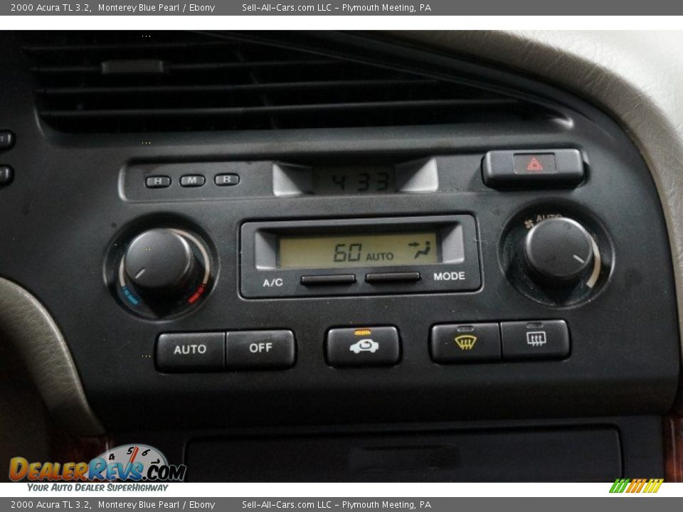 2000 Acura TL 3.2 Monterey Blue Pearl / Ebony Photo #32