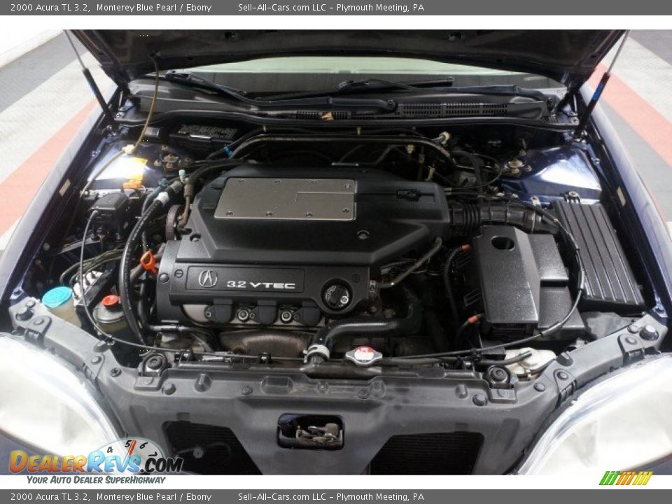 2000 Acura TL 3.2 Monterey Blue Pearl / Ebony Photo #35