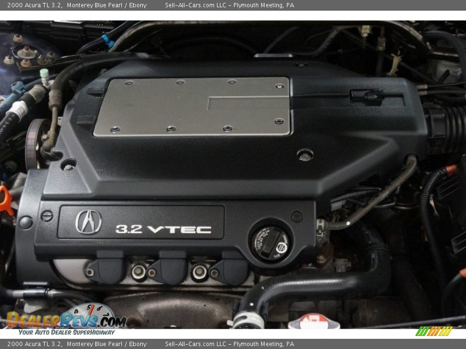 2000 Acura TL 3.2 Monterey Blue Pearl / Ebony Photo #36