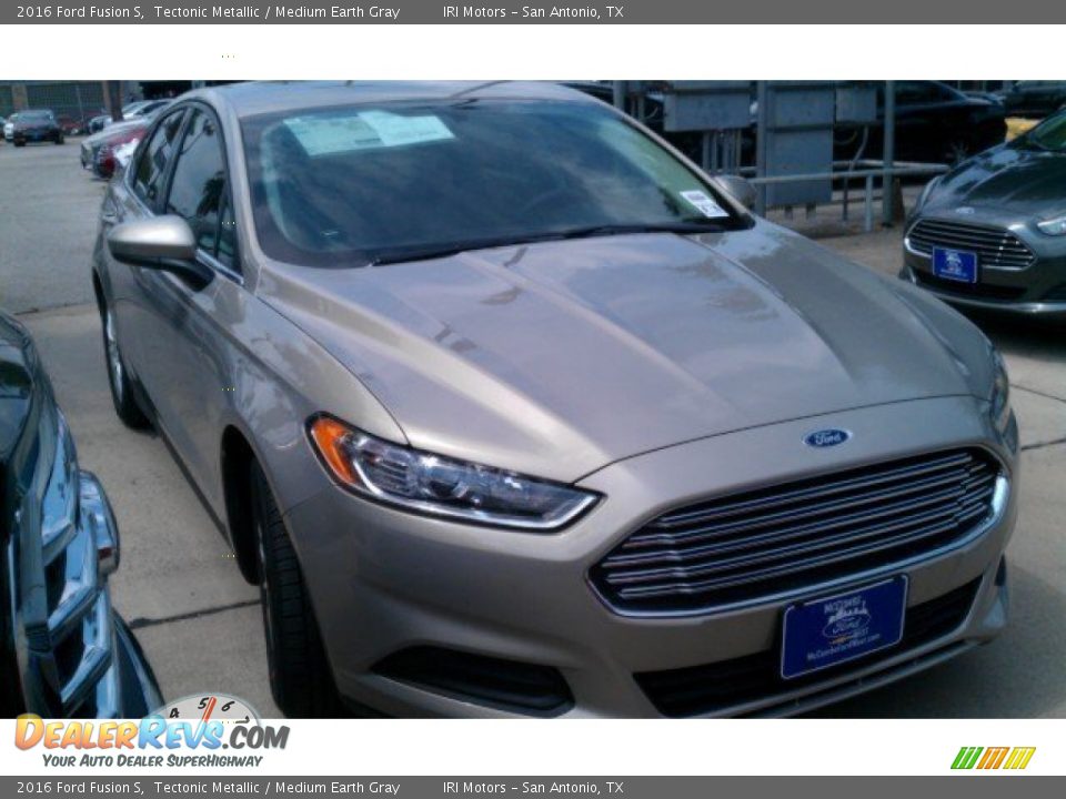 2016 Ford Fusion S Tectonic Metallic / Medium Earth Gray Photo #1