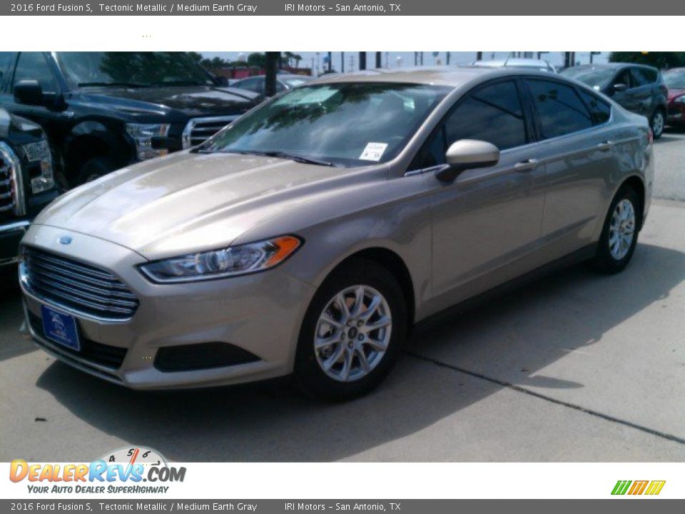 2016 Ford Fusion S Tectonic Metallic / Medium Earth Gray Photo #3