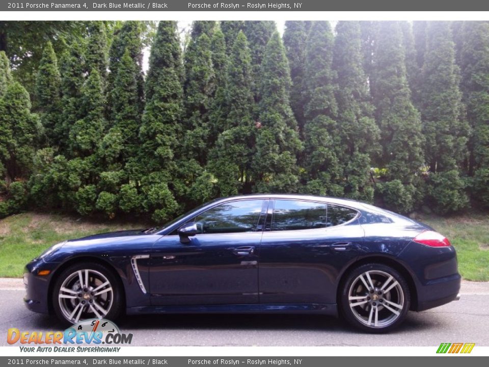 2011 Porsche Panamera 4 Dark Blue Metallic / Black Photo #3