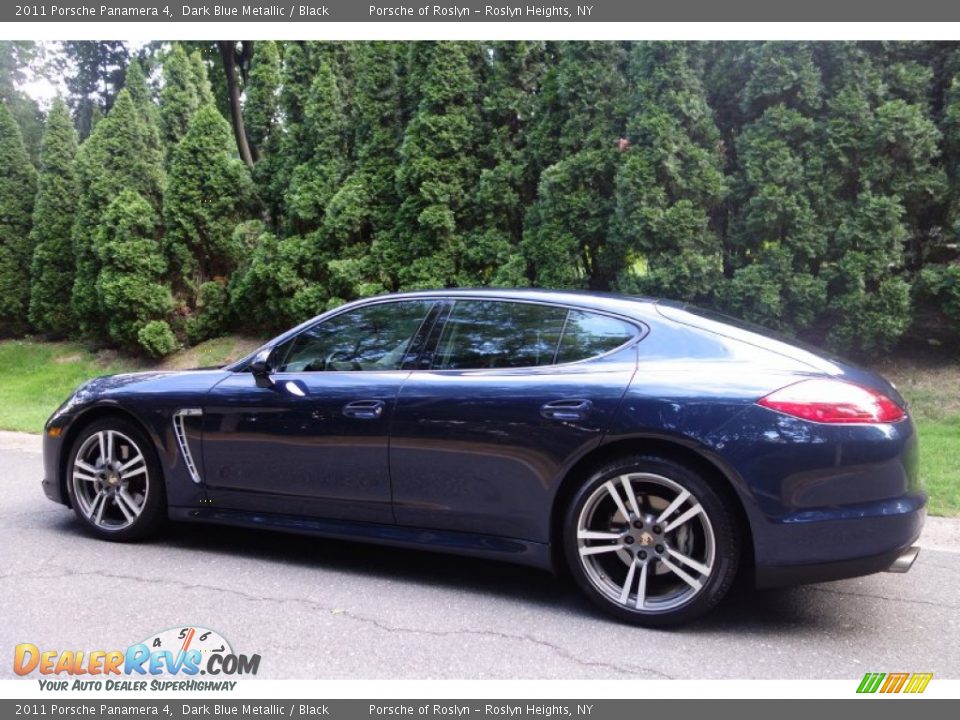 2011 Porsche Panamera 4 Dark Blue Metallic / Black Photo #4