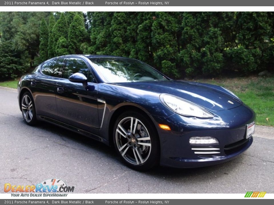 2011 Porsche Panamera 4 Dark Blue Metallic / Black Photo #6