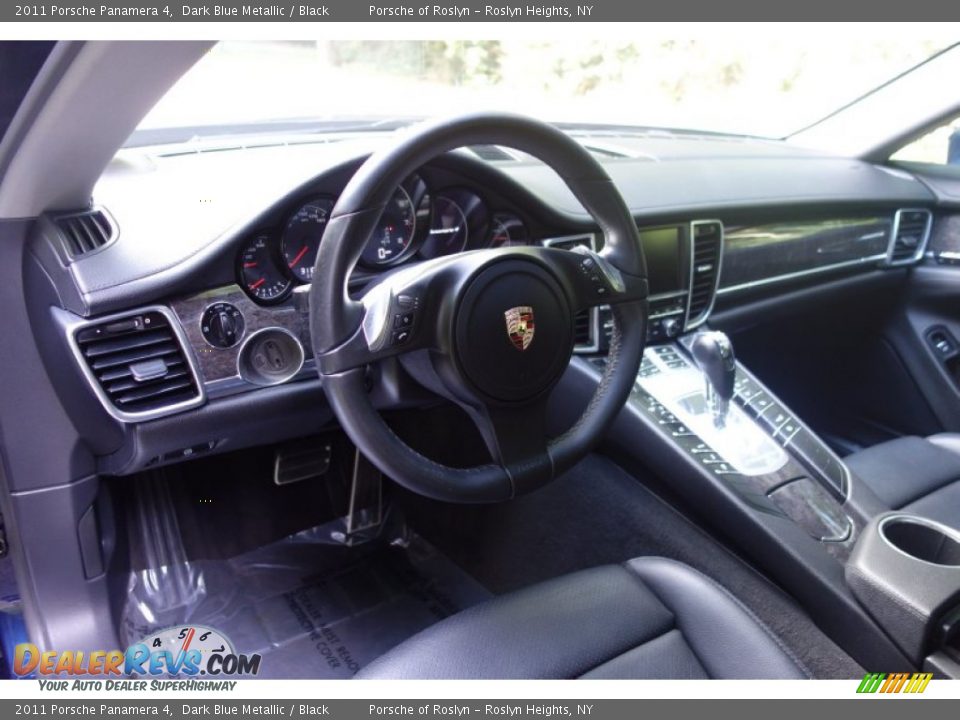 2011 Porsche Panamera 4 Dark Blue Metallic / Black Photo #12