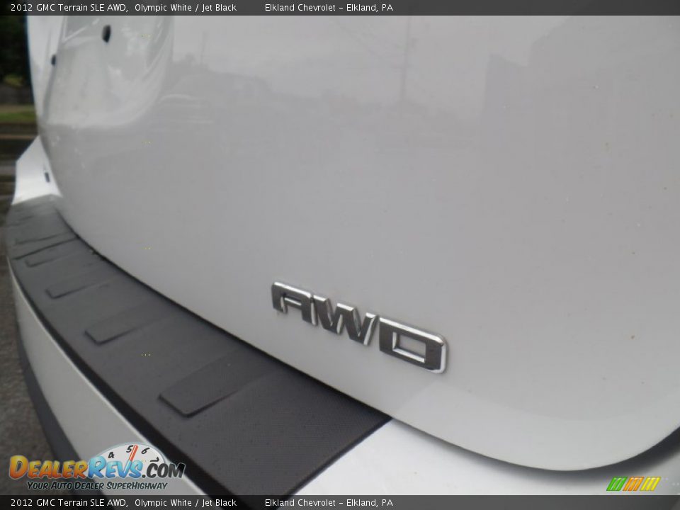 2012 GMC Terrain SLE AWD Olympic White / Jet Black Photo #10
