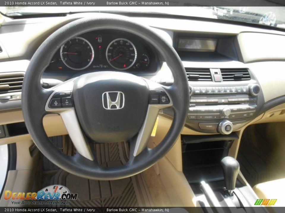 2010 Honda Accord LX Sedan Taffeta White / Ivory Photo #10