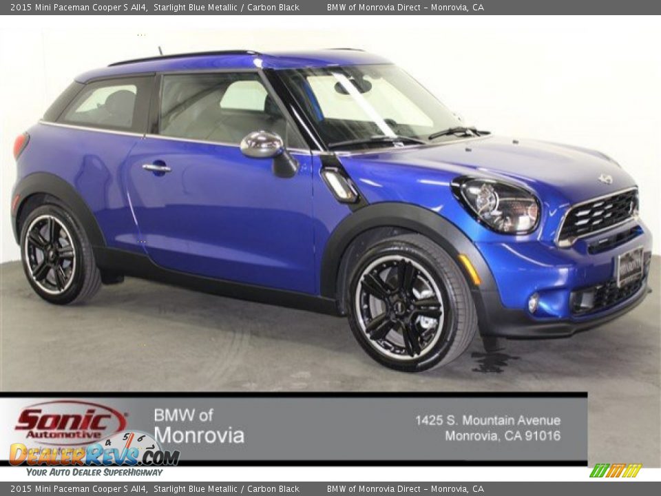 2015 Mini Paceman Cooper S All4 Starlight Blue Metallic / Carbon Black Photo #1