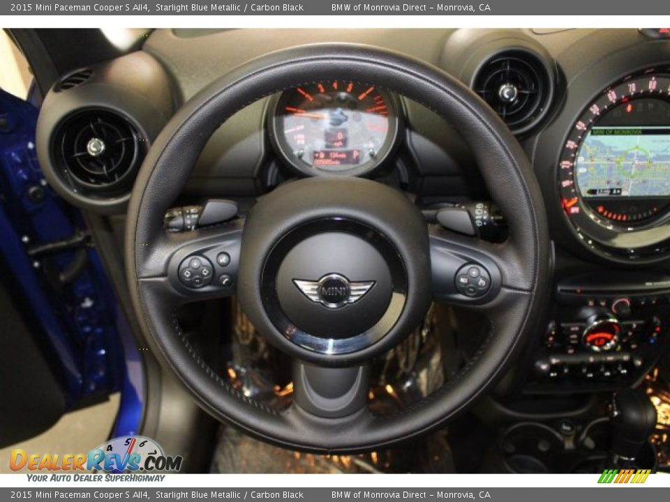 2015 Mini Paceman Cooper S All4 Starlight Blue Metallic / Carbon Black Photo #25