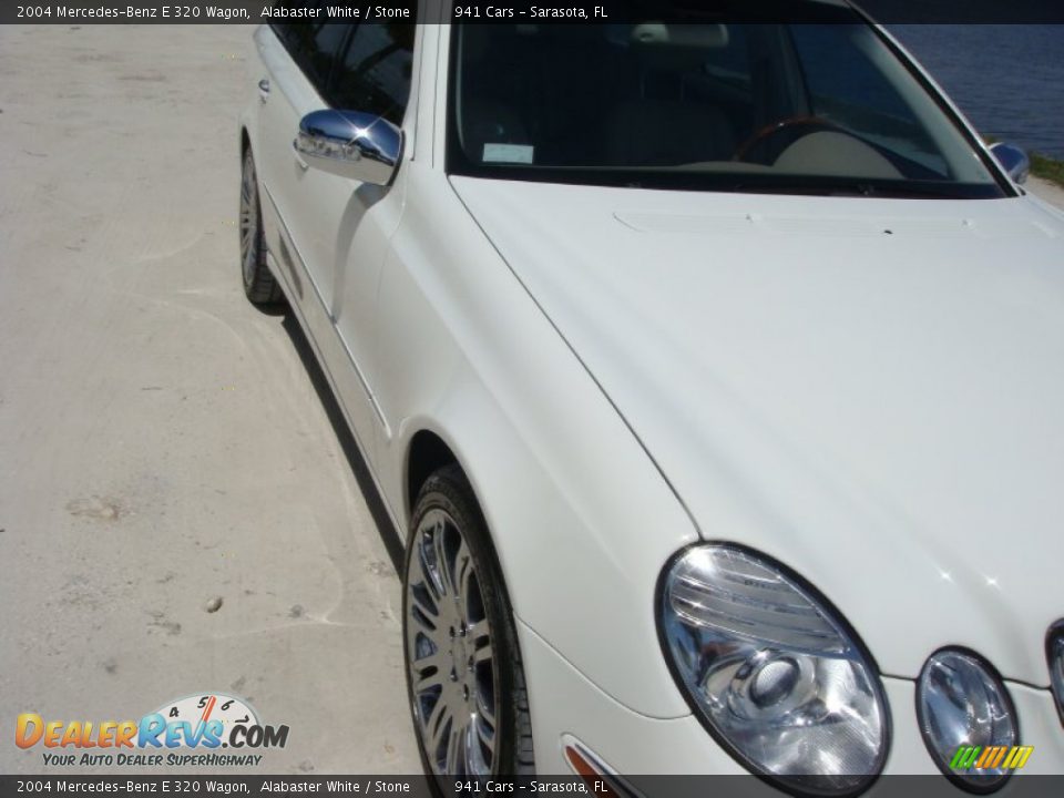 2004 Mercedes-Benz E 320 Wagon Alabaster White / Stone Photo #9