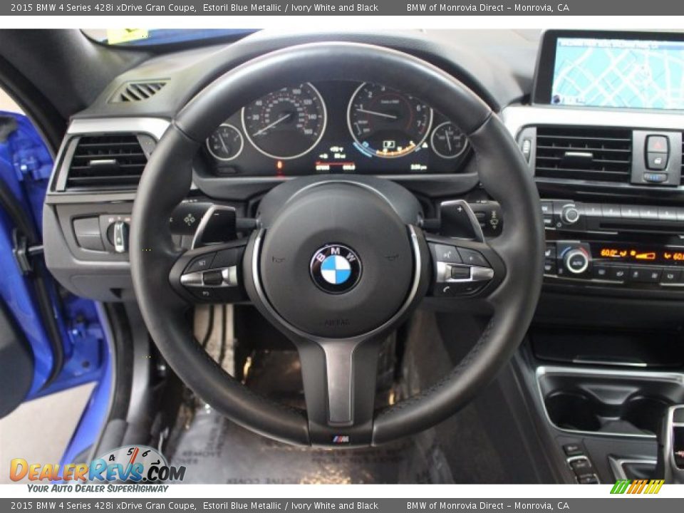 2015 BMW 4 Series 428i xDrive Gran Coupe Steering Wheel Photo #24