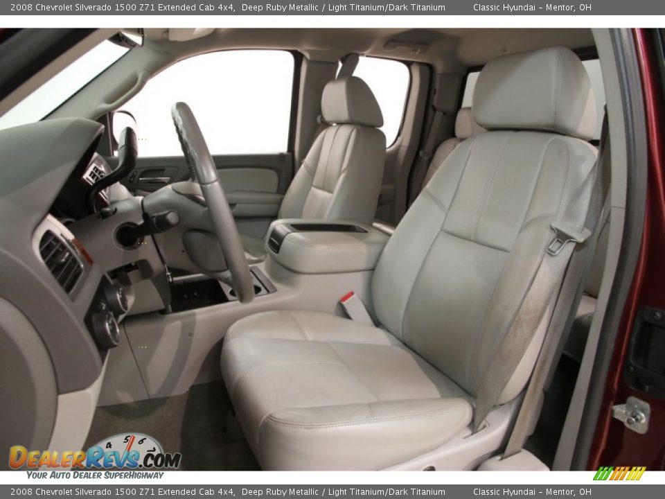 2008 Chevrolet Silverado 1500 Z71 Extended Cab 4x4 Deep Ruby Metallic / Light Titanium/Dark Titanium Photo #5