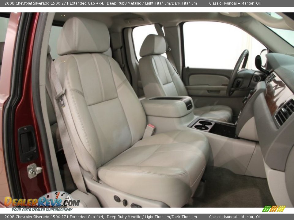 2008 Chevrolet Silverado 1500 Z71 Extended Cab 4x4 Deep Ruby Metallic / Light Titanium/Dark Titanium Photo #10