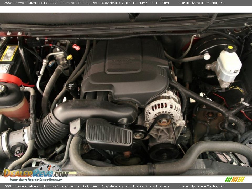 2008 Chevrolet Silverado 1500 Z71 Extended Cab 4x4 5.3 Liter OHV 16-Valve Vortec V8 Engine Photo #13