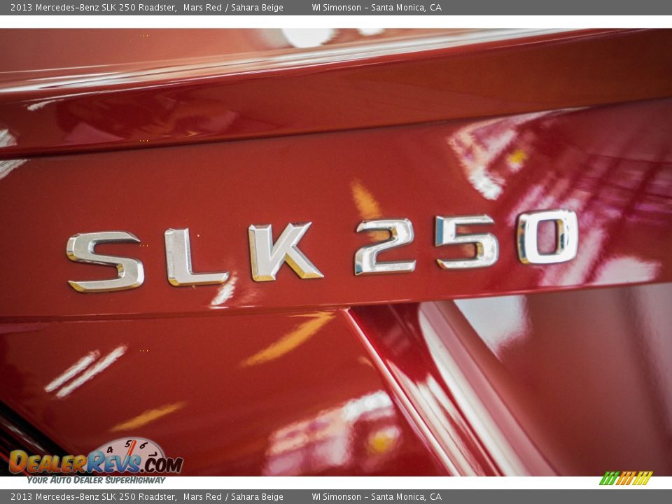 2013 Mercedes-Benz SLK 250 Roadster Mars Red / Sahara Beige Photo #7