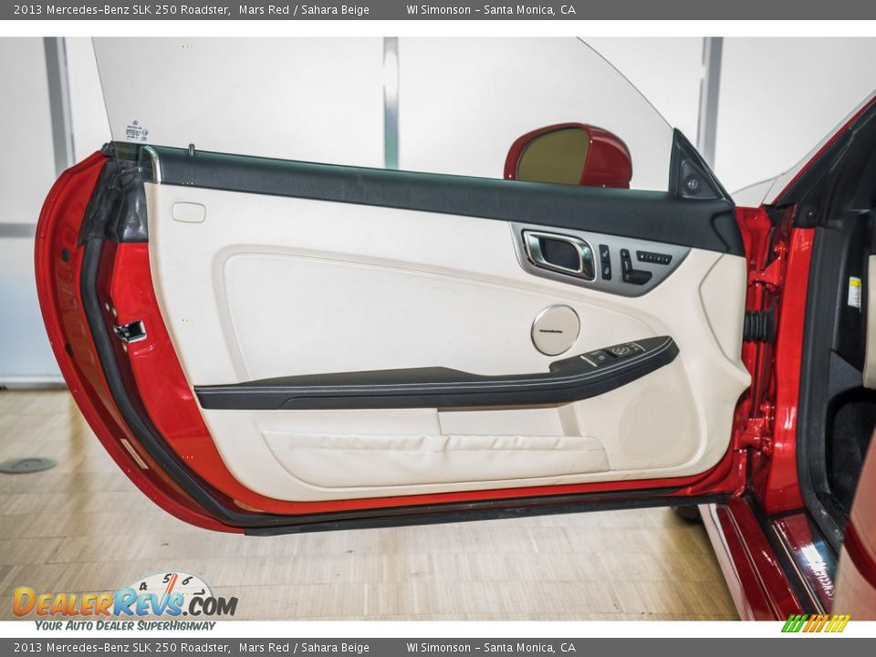 2013 Mercedes-Benz SLK 250 Roadster Mars Red / Sahara Beige Photo #22